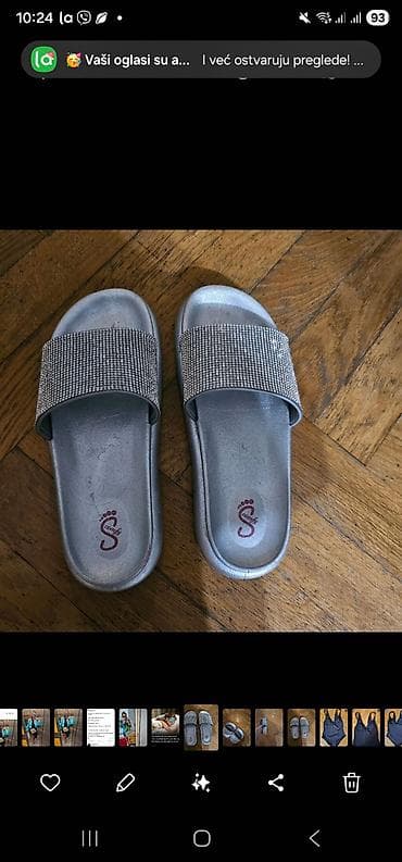 Papuče 38, bоја - Srebrna na lalafo.rs — 1 Papuče 38, bоја - Srebrna — 1