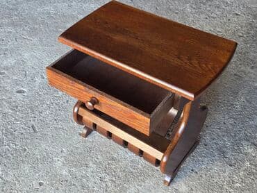 Dressers: Drveni pomoćni stočić sa držačem za novine/časopise - Materijal at lalafo.rs — 7 Dressers: Drveni pomoćni stočić sa držačem za novine/časopise - Materijal — 7