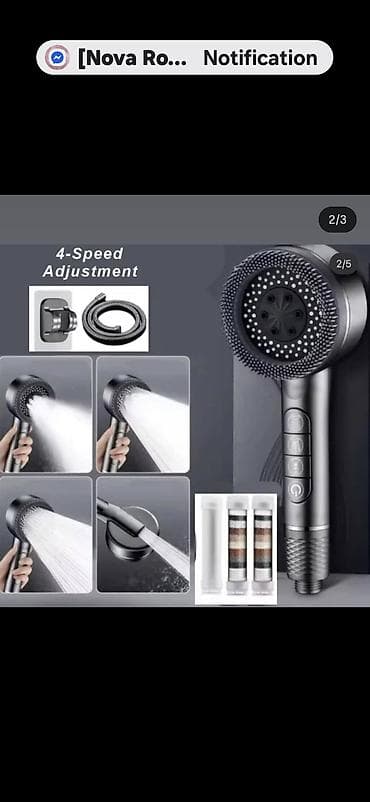 Ručna tuš ruža sa filterom – crna - Višefunkcionalna glava tuša sa 4 na lalafo.rs — 2 Ručna tuš ruža sa filterom – crna - Višefunkcionalna glava tuša sa 4 — 2