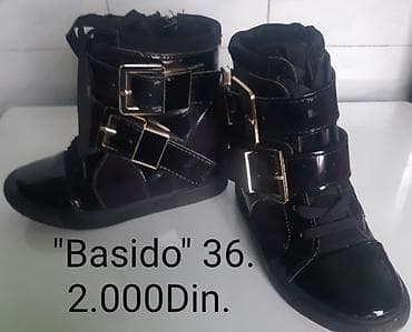 Basido patike/gležnjače – broj 36 - Crne,veštačka lakirana koža sa na lalafo.rs Basido patike/gležnjače – broj 36 - Crne,veštačka lakirana koža sa