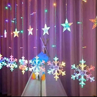 Led zavese sa raznim visecim oblicima, duzina 3m, cena 3300 na lalafo.rs — 4 Led zavese sa raznim visecim oblicima, duzina 3m, cena 3300 — 4