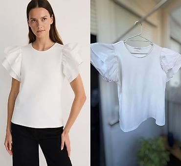 Majica XL sa zanimljivim karner rukavima, kao nova. Prepuna elastina na lalafo.rs Majica XL sa zanimljivim karner rukavima, kao nova. Prepuna elastina