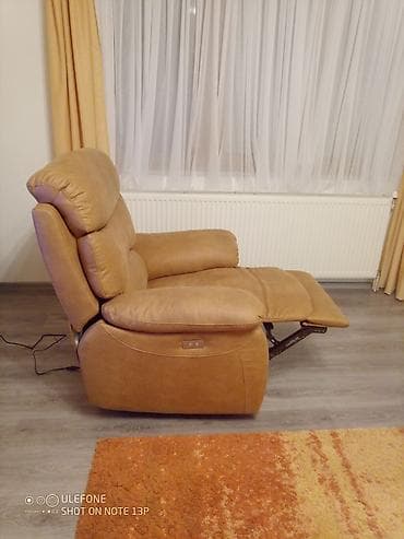 Električna recliner fotelja – boja karamela - Mekana tapacirana na lalafo.rs — 4 Električna recliner fotelja – boja karamela - Mekana tapacirana — 4