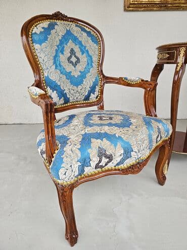 Stilske garniture: Set salonskih komada u klasičnom stilu: dve fotelje i okrugli pomoćni na lalafo.rs — 3 Stilske garniture: Set salonskih komada u klasičnom stilu: dve fotelje i okrugli pomoćni — 3