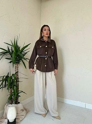 Ženska šaket košulja-jakna sa pojasom - Model: šaket kroj – između na lalafo.rs Ženska šaket košulja-jakna sa pojasom - Model: šaket kroj – između