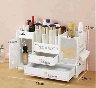 Polica organizer za sminku i kozmetiku. Pogodan za kupatilo, sobu na lalafo.rs — 3 Polica organizer za sminku i kozmetiku. Pogodan za kupatilo, sobu — 3