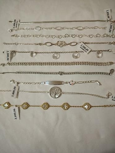 za svaki dan: Srebrne narukvice, ogrlice, lančići, nanogice– razni modeli - at lalafo.rs — 4 za svaki dan: Srebrne narukvice, ogrlice, lančići, nanogice– razni modeli - — 4