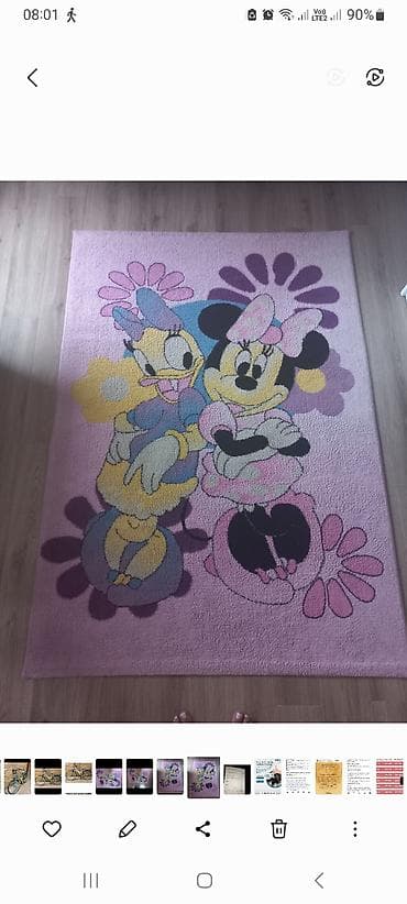 Dečiji tepih sa motivom crtanih likova Minnie i Daisy. - Boja na lalafo.rs — 3 Dečiji tepih sa motivom crtanih likova Minnie i Daisy. - Boja — 3