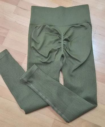Leggings, Bike shorts: Ženske sportske helanke – maslinasto zelene - Visok struk sa širokim at lalafo.rs — 7 Leggings, Bike shorts: Ženske sportske helanke – maslinasto zelene - Visok struk sa širokim — 7