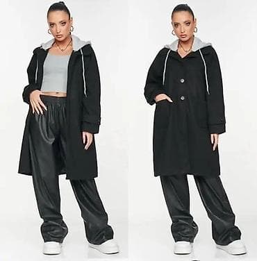 kozna jakna sa: Ženski kaput sa kapuljačom – urban, praktičan i topao. - Kroj: ravna na lalafo.rs — 2 kozna jakna sa: Ženski kaput sa kapuljačom – urban, praktičan i topao. - Kroj: ravna — 2