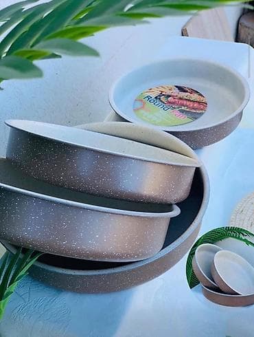 Set okruglih tepsija za pečenje – 4 komada - Materijal: debelosteno na lalafo.rs — 2 Set okruglih tepsija za pečenje – 4 komada - Materijal: debelosteno — 2