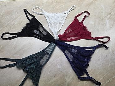 Čipkaste ženske tange – set u više boja - Dizajn: elegantne čipkaste na lalafo.rs — 1 Čipkaste ženske tange – set u više boja - Dizajn: elegantne čipkaste — 1