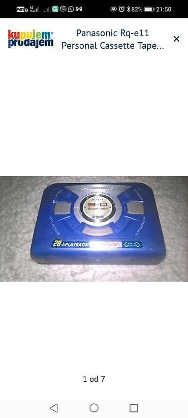 Panasonic RQ-E11 personalni kasetni plejer (Walkman) - Kompaktan na lalafo.rs — 1 Panasonic RQ-E11 personalni kasetni plejer (Walkman) - Kompaktan — 1