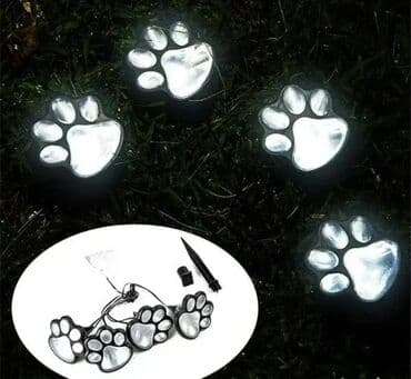 Baštenska rasveta: Solarne dekorativne LED lampe u obliku šapice – 4 kom Dodajte svetlost na lalafo.rs — 1 Baštenska rasveta: Solarne dekorativne LED lampe u obliku šapice – 4 kom Dodajte svetlost — 1