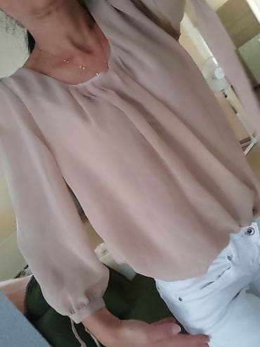 zenske broj: Elegantna ženska bluza od laganog, u nežno bež/ puder nijansi. - at lalafo.rs — 3 zenske broj: Elegantna ženska bluza od laganog, u nežno bež/ puder nijansi. - — 3