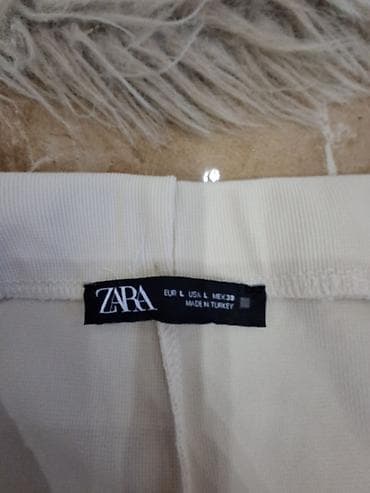 ZARA ženske pantalone – klasičan kroj - Boja: bež/ekru - Model: visok na lalafo.rs — 3 ZARA ženske pantalone – klasičan kroj - Boja: bež/ekru - Model: visok — 3