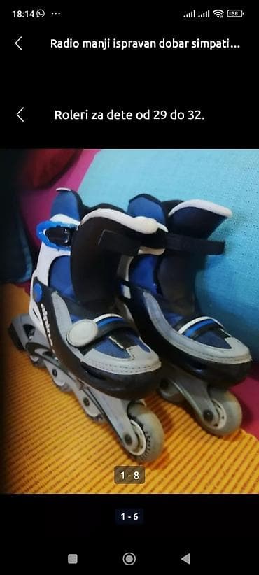 Roleri dobri za dete SOFTMAX od 29 do 32 na lalafo.rs — 1 Roleri dobri za dete SOFTMAX od 29 do 32 — 1