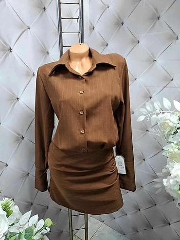 ✨Dvodijelni ženski komplet – košulja i mini suknja One size Cena 3600 na lalafo.rs — 2 ✨Dvodijelni ženski komplet – košulja i mini suknja One size Cena 3600 — 2