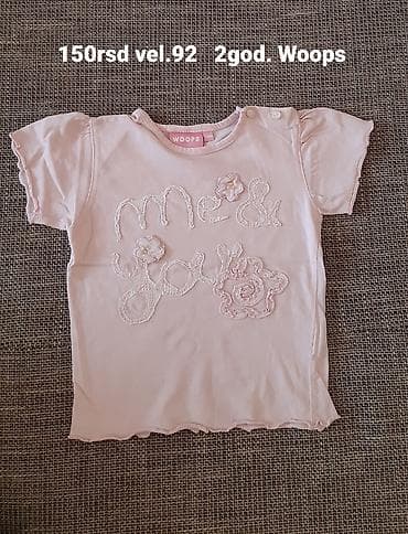 Dečija majica Woops, veličina 92 (za oko 2 godine). Svetloružičasta na lalafo.rs Dečija majica Woops, veličina 92 (za oko 2 godine). Svetloružičasta