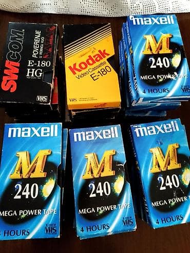 Polovne ispravne VHS kasete za snimanje. - 12 na lalafo.rs Polovne ispravne VHS kasete za snimanje. - 12