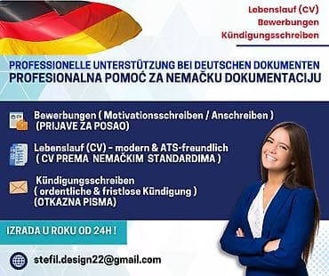 Profesionalna izrada Biografija CV-a na Nemačkom jeziku Da li ste se na lalafo.rs Profesionalna izrada Biografija CV-a na Nemačkom jeziku Da li ste se