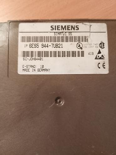 SIEMENS SIMATIC S5 CPU – model 6ES5 944-7UB21 (CPU 944B, S5-115U) - at lalafo.rs SIEMENS SIMATIC S5 CPU – model 6ES5 944-7UB21 (CPU 944B, S5-115U) -