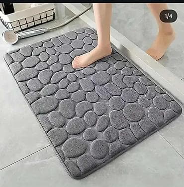 Meko i upijajuće kupatilsko parče – podloga sa 3D „oblutak“ teksturom na lalafo.rs — 1 Meko i upijajuće kupatilsko parče – podloga sa 3D „oblutak“ teksturom — 1