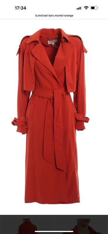 Ženski mantil Majkl Kors– crveni,midi dužina. Klasičan kroj sa at lalafo.rs — 1 Ženski mantil Majkl Kors– crveni,midi dužina. Klasičan kroj sa — 1