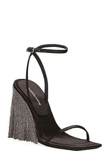 Elegantne ženske sandale na punu petu sa kristalima – Alexander Wang na lalafo.rs — 1 Elegantne ženske sandale na punu petu sa kristalima – Alexander Wang — 1