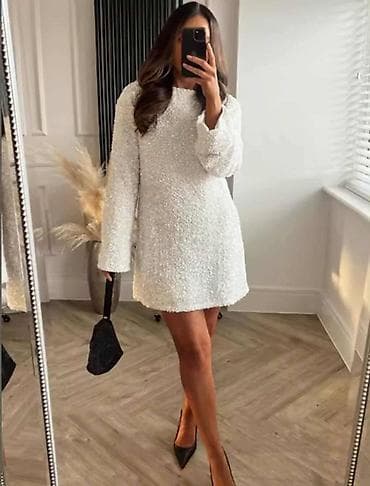 Šljokičasta mini haljina s mašnom na leđima - Kroj: ravna mini na lalafo.rs — 2 Šljokičasta mini haljina s mašnom na leđima - Kroj: ravna mini — 2