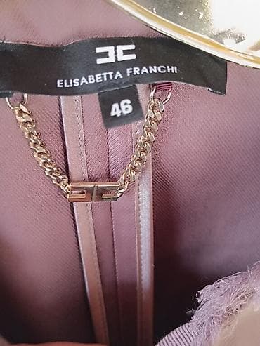 kozna jakna sa: Elisabetta Franchi kaput/plašt boje prljavo‑lila. - Model: otvoreni na lalafo.rs — 3 kozna jakna sa: Elisabetta Franchi kaput/plašt boje prljavo‑lila. - Model: otvoreni — 3