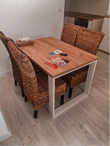 Sets of table and chairs: Trpezarijski sto sx92 | kontakt telefon 06******** viber 06******** at lalafo.rs — 2 Sets of table and chairs: Trpezarijski sto sx92 | kontakt telefon 06******** viber 06******** — 2