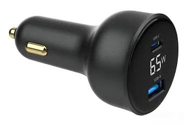 Žičani punjači za telefone: Gembird brzi auto punjač 65 W sa LCD ekranom - Snaga: do 65 W - Dva na lalafo.rs — 6 Žičani punjači za telefone: Gembird brzi auto punjač 65 W sa LCD ekranom - Snaga: do 65 W - Dva — 6