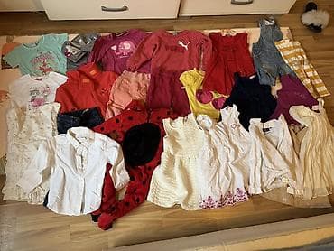 Paket dečije garderobe za devojčicu – razne veličine (otprilike 2–6 na lalafo.rs — 1 Paket dečije garderobe za devojčicu – razne veličine (otprilike 2–6 — 1