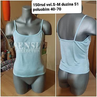 Ženska majica na bretele – Rensi Collection - Boja: svetloplava - na lalafo.rs — 1 Ženska majica na bretele – Rensi Collection - Boja: svetloplava - — 1