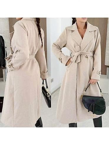 Ženski kaput 5203 – elegantan, vremenski model sa pojasom - Kroj na lalafo.rs — 3 Ženski kaput 5203 – elegantan, vremenski model sa pojasom - Kroj — 3