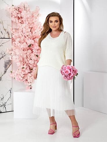 🔥Plisirana midi haljina od tila – ženska - Elegantna plisirana suknja na lalafo.rs — 2 🔥Plisirana midi haljina od tila – ženska - Elegantna plisirana suknja — 2