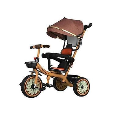 Dečiji tricikl sa rukohvatom za upravljanje i tendom - na lalafo.rs Dečiji tricikl sa rukohvatom za upravljanje i tendom -