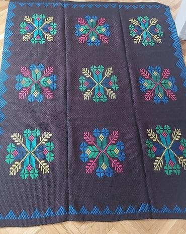 Vuneni, rucno tkani prekrivaci. Radjeni pre vise od 60 godina, nisu na lalafo.rs — 3 Vuneni, rucno tkani prekrivaci. Radjeni pre vise od 60 godina, nisu — 3