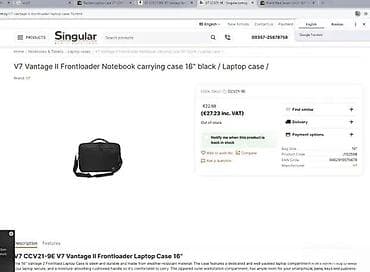 prsluk jaknica mango u: V7 Vantage II Frontloader torba za laptop 16" - Model: CCV21-9E at lalafo.rs — 3 prsluk jaknica mango u: V7 Vantage II Frontloader torba za laptop 16" - Model: CCV21-9E — 3