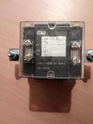 Strujni transformator WS 70.6 75/5A 10VA. Strujni transformator na lalafo.rs Strujni transformator WS 70.6 75/5A 10VA. Strujni transformator