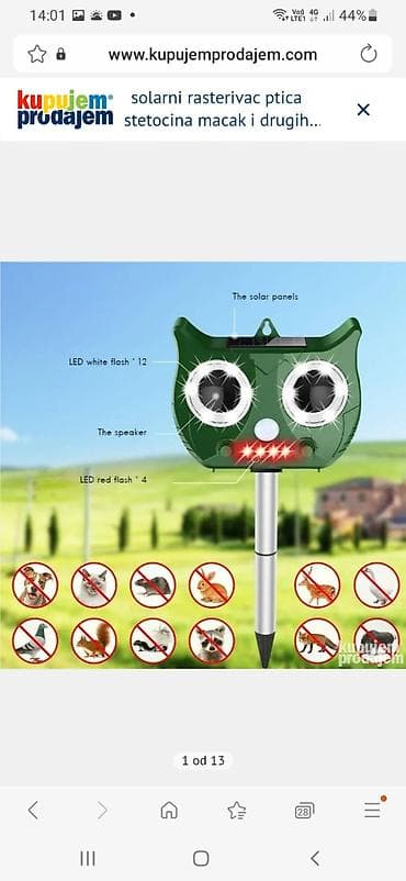 Ironing Boards: Solarni rasterivač životinja i štetočina – na solarni pogon Opis: - at lalafo.rs — 1 Ironing Boards: Solarni rasterivač životinja i štetočina – na solarni pogon Opis: - — 1