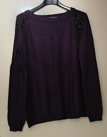 Ženski džemper Gap – tamno ljubičaste boje - Model: klasičan pulover na lalafo.rs — 1 Ženski džemper Gap – tamno ljubičaste boje - Model: klasičan pulover — 1