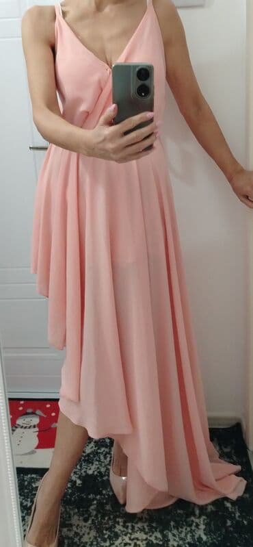 MOHITO HALJINA asimetričnog kroja, sa postavom, vel L /XL, predivna na lalafo.rs MOHITO HALJINA asimetričnog kroja, sa postavom, vel L /XL, predivna