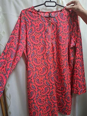 Ženska tunika/haljina sa dugim rukavima, živopisnog paisley (boteh) na lalafo.rs — 1 Ženska tunika/haljina sa dugim rukavima, živopisnog paisley (boteh) — 1