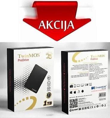 TwinMOS ProDrive eksterni prenosivi HDD – 1 TB - Kapacitet: 1 TB - na lalafo.rs TwinMOS ProDrive eksterni prenosivi HDD – 1 TB - Kapacitet: 1 TB -