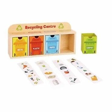 Drvena edukativna igra „Recycling Centre“ – sortiranje otpada - Set na lalafo.rs Drvena edukativna igra „Recycling Centre“ – sortiranje otpada - Set