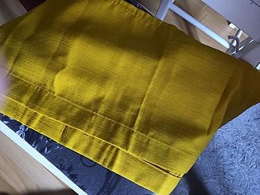 Žute kuhinjske zavese sa spoljnom draperijom. - Set uključuje: 2 na lalafo.rs — 2 Žute kuhinjske zavese sa spoljnom draperijom. - Set uključuje: 2 — 2