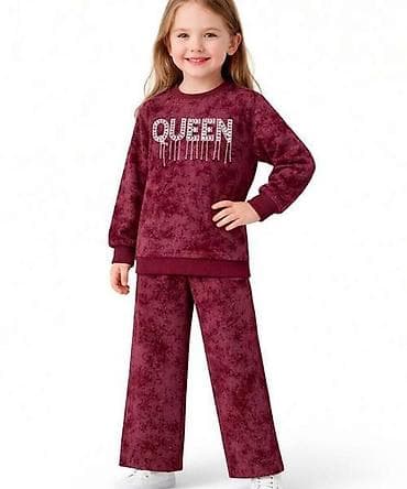 Tracksuit sets: Dečiji komplet trenerke – bordo - Dvoddelni komplet za devojčice at lalafo.rs — 1 Tracksuit sets: Dečiji komplet trenerke – bordo - Dvoddelni komplet za devojčice — 1