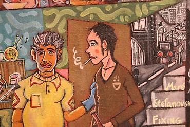 Fixing the Modern Color Machine, Akril na platnu 60x80, autor na lalafo.rs — 2 Fixing the Modern Color Machine, Akril na platnu 60x80, autor — 2